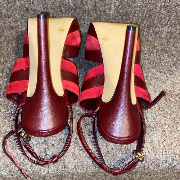 ♥️❤️♥️EUC Jessica Simpson Genuine Leather Red Platform Pumps - Picture 12 of 14